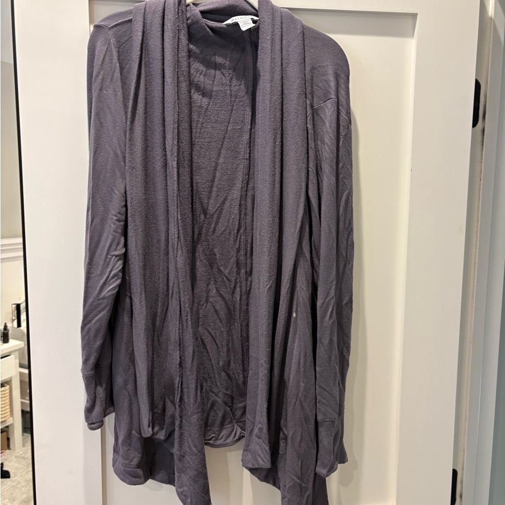 Athleta Lightweight Open-Front Women’s Cardigan Sweater -purple